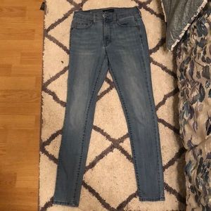 Aeropostale light wash high waisted begging